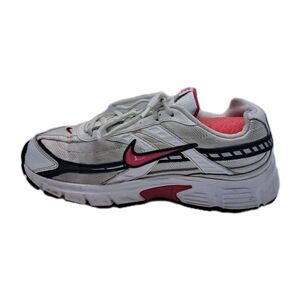 Nike Initiator White Pink Gray Women's 9 Running Shoes Black Sneakers EUC